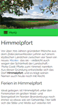 Mobile Screenshot of kloster-himmelpfort.de
